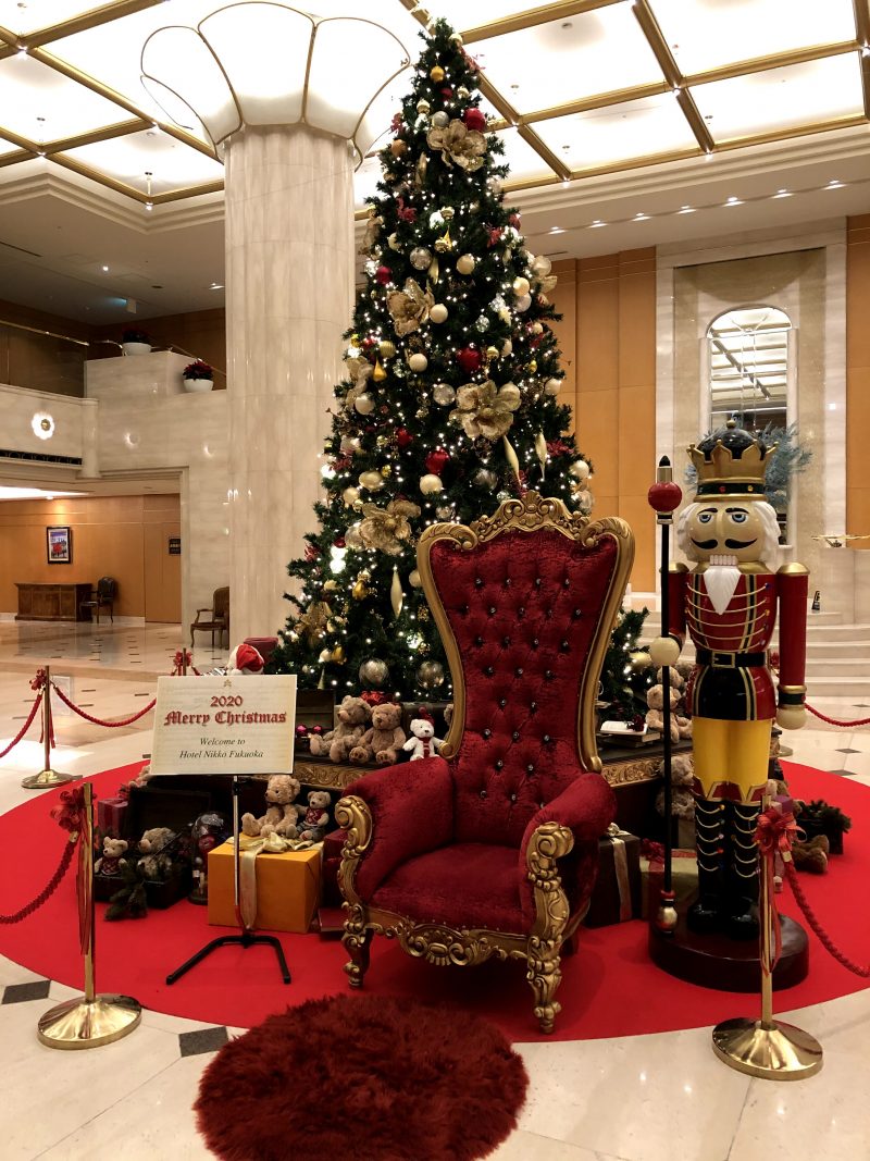 ホテル日航福岡　クリスマスツリー　フォトスポット