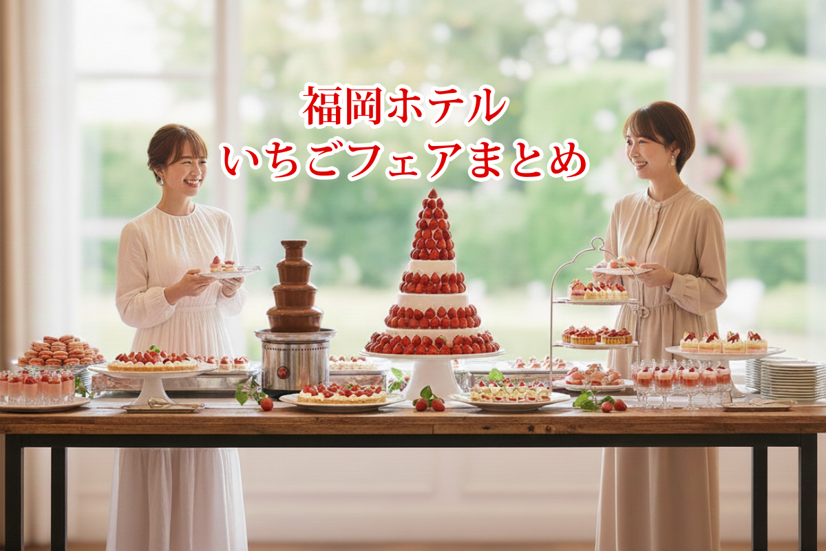 福岡のホテルで食べられるいちごスイーツ＆ブッフェ2026年