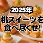 桃スイーツ2025年